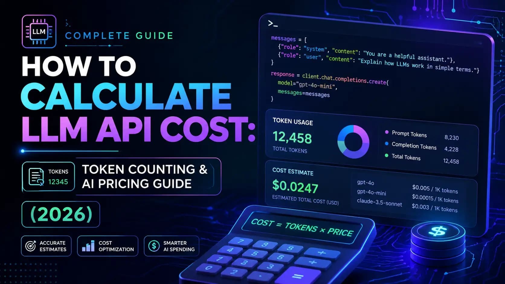 How to Calculate LLM API Cost: Token Counting & AI Pricing Guide (2026)